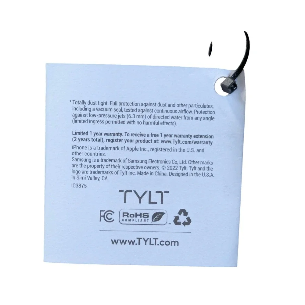 N5-N TYLT Bottle 2.0 Hydration Bottle with Power Bank and Wireless Charger-Black